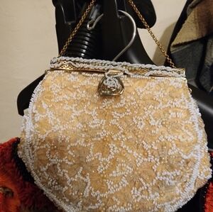 Vintage 1950s beaded evening bag‎